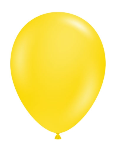 TUFTEX (100) 11" Yellow balloons