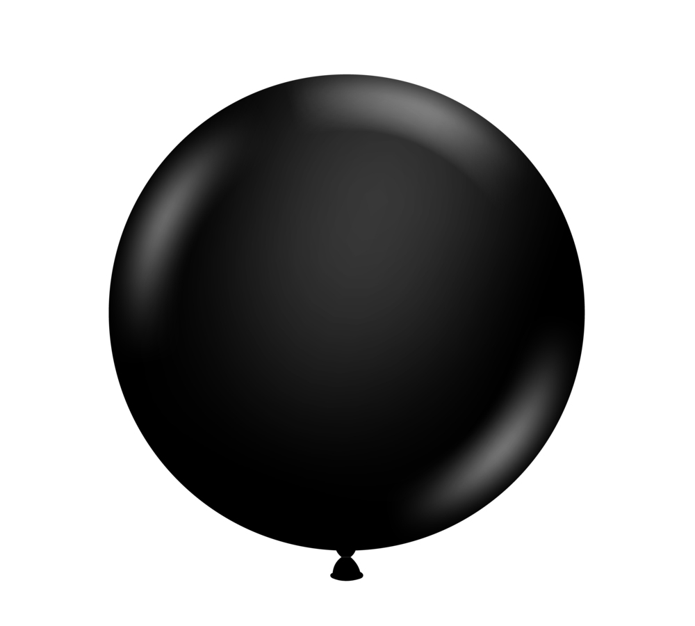 TUFTEX (1) 24" Black balloon