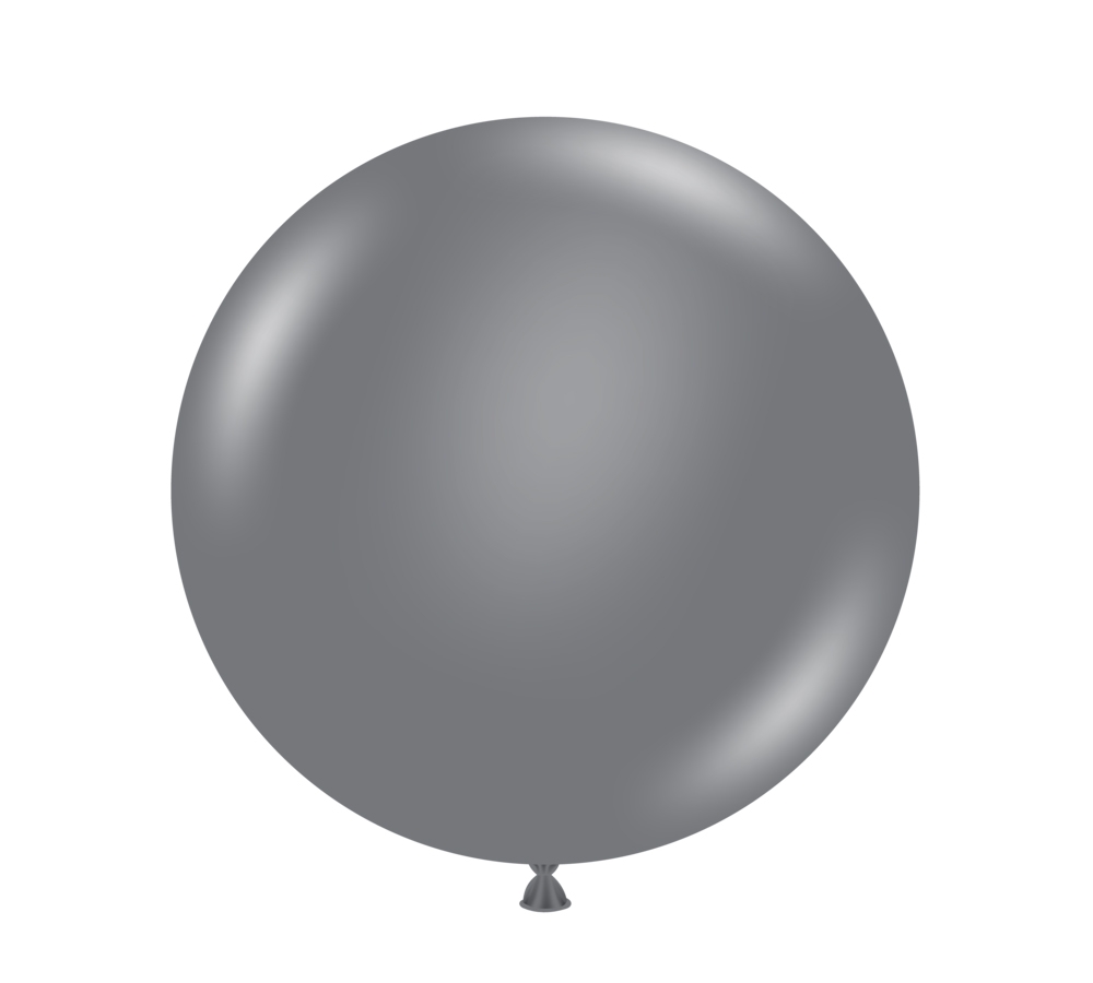 TUFTEX (1) 24" Gray Smoke balloon