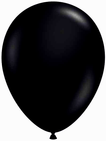 TUFTEX (50) 17" Black balloons