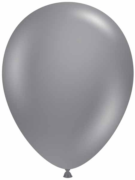 TUFTEX (50) 17" Gray Smoke balloons