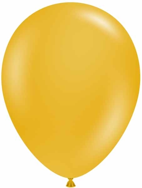 TUFTEX (50) 17" Mustard balloons