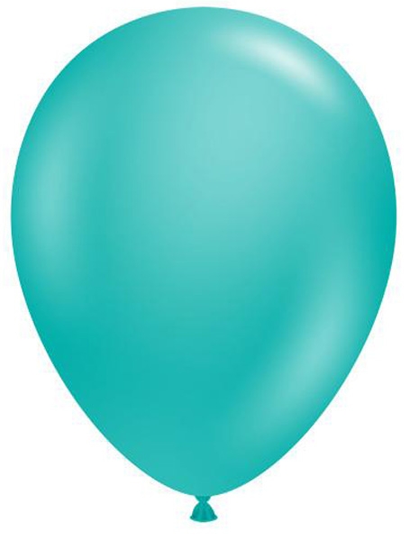 TUFTEX (50) 17" Teal balloons