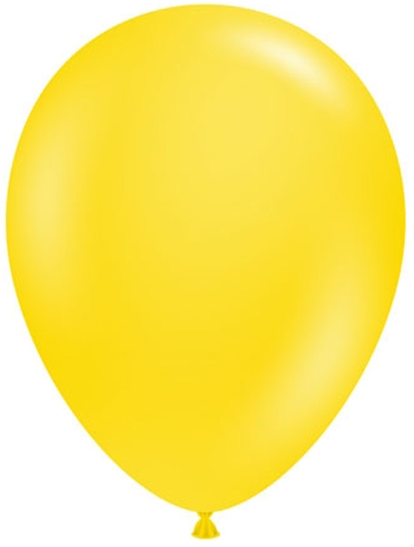 TUFTEX (50) 17" Yellow balloons