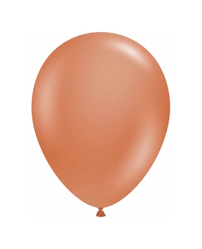 TUFTEX (50) 5" Burnt Orange balloons