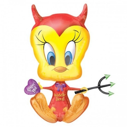 V - Shape H - Tweety Widdle Devil balloon