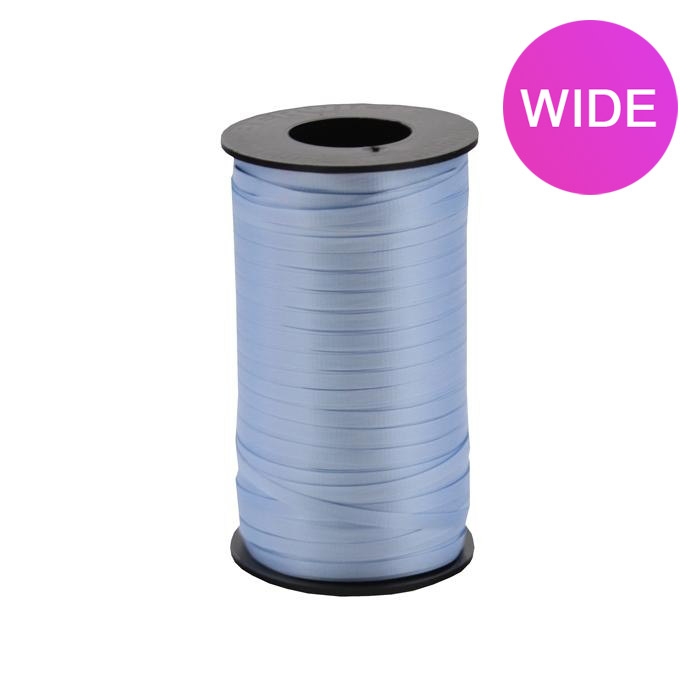 WIDE Curly Ribbon - Light Blue - 3/8" x 250 yds