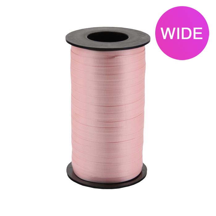 WIDE Curly Ribbon - Pink - 3/8" x 250 yds