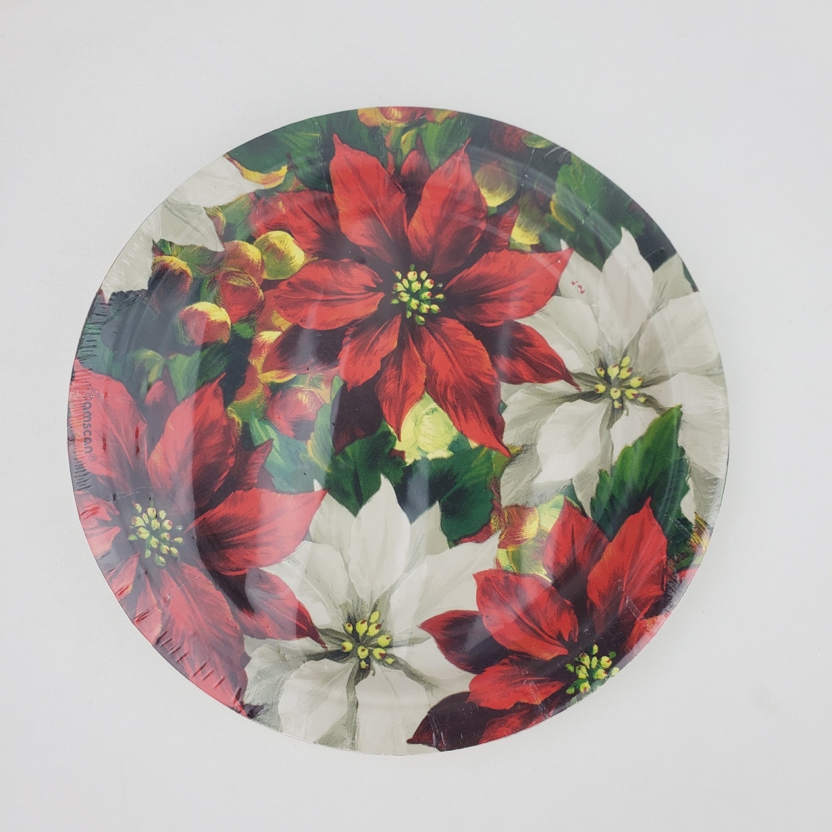 X - (8) 7" Plate - Regal Poinsettia