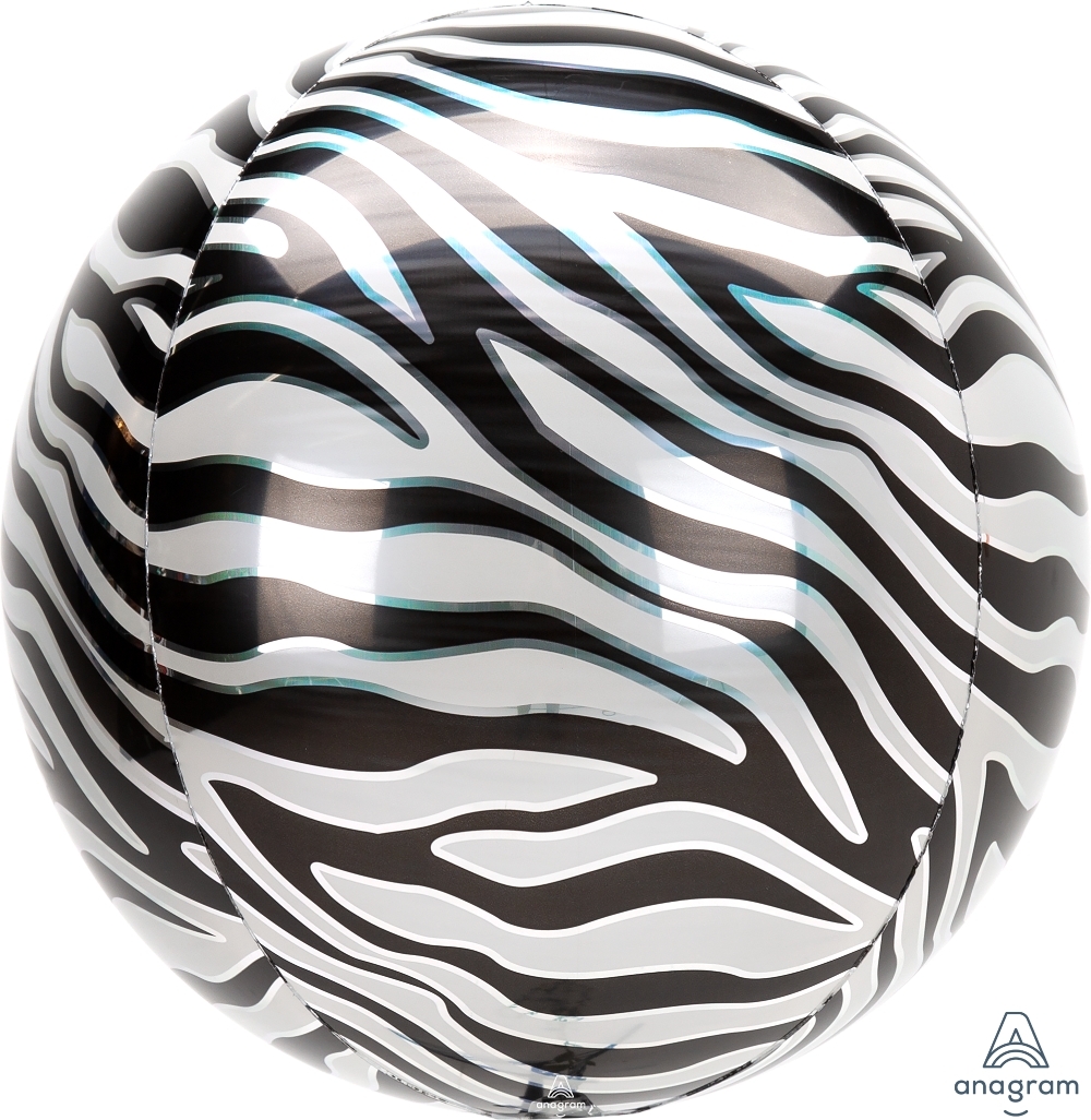 Zebra Print AnimalZ OrbZ Balloon